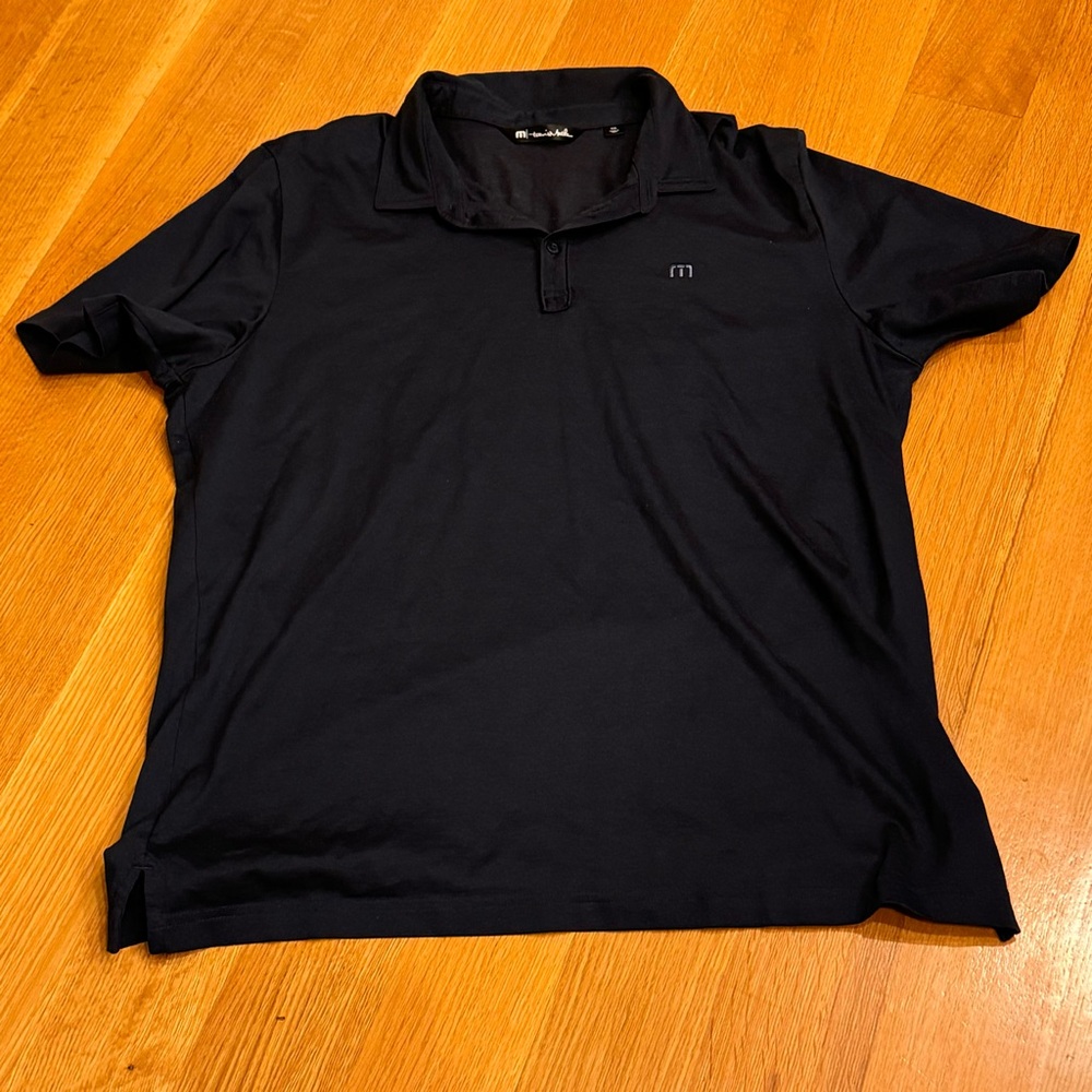 TRAVIS MATTHEW Men's Polo Shirt Size XXL Navy preppy golf casual business casual